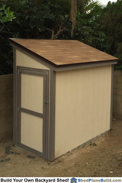 4x8 lean to shed build completed!