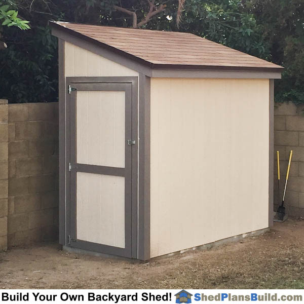 lean to shed plans photo