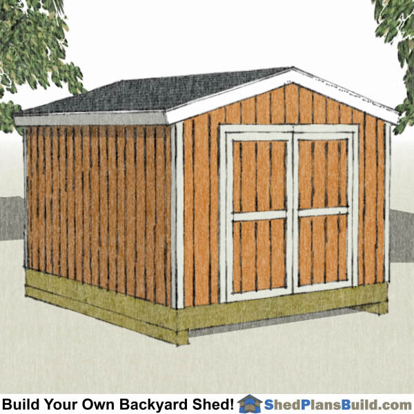 10x12 backyard shed plans