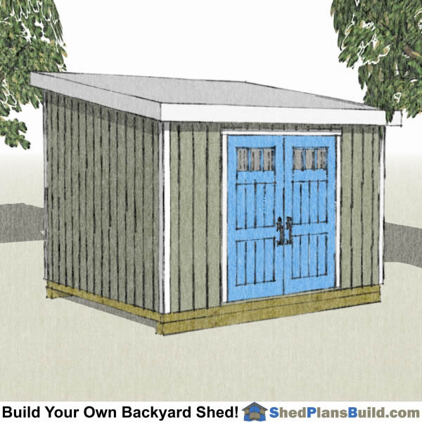 10x12 Lean To Shed Plans Start Building Now