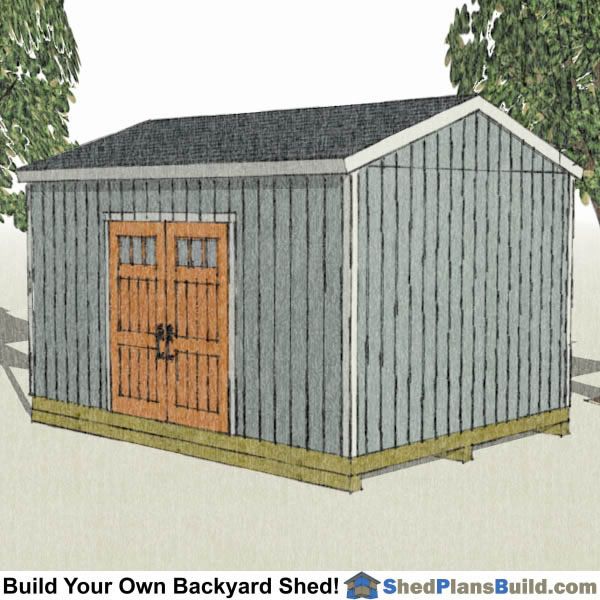 12x16 Shed Plans Build A Backyard Shed