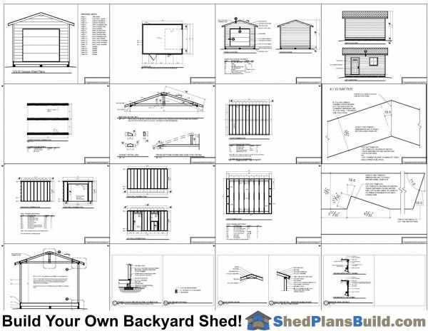 Garage Storage Shed Plans Example