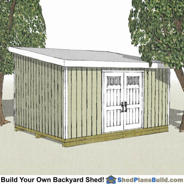 12x20 lean to shed plans