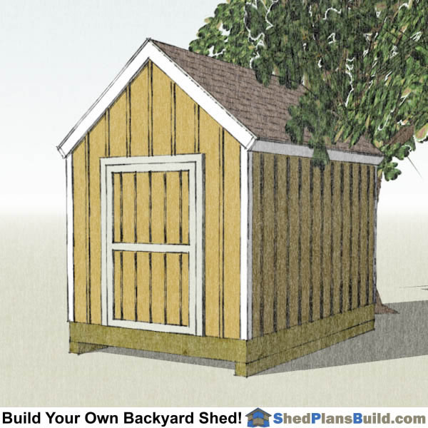 8x12 Garden Shed Plans Right