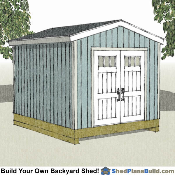 modern shed plans 10×12